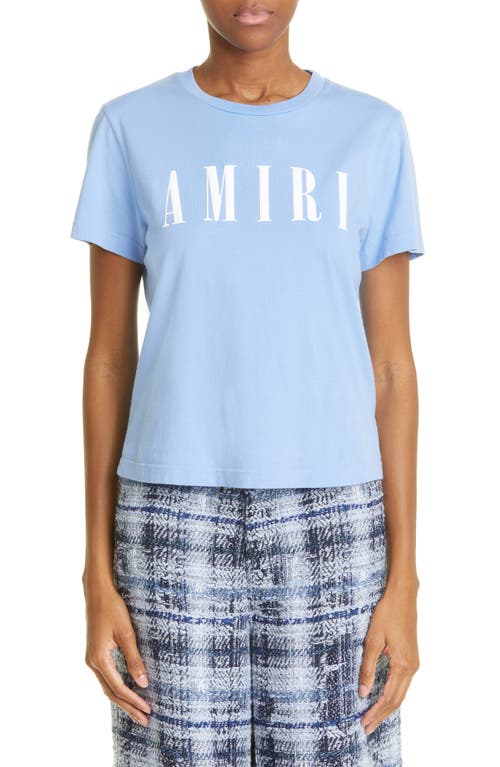 AMIRI Core Logo Slim Fit Cotton Graphic Tee in Carolina Blue