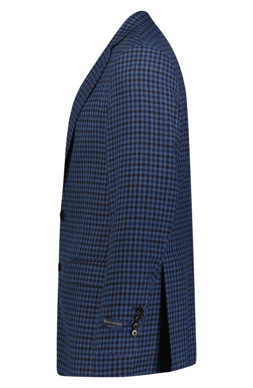 Shop Brooks Brothers Hopsack Regent Fit Wool Sport Coat In Nvymultigingham