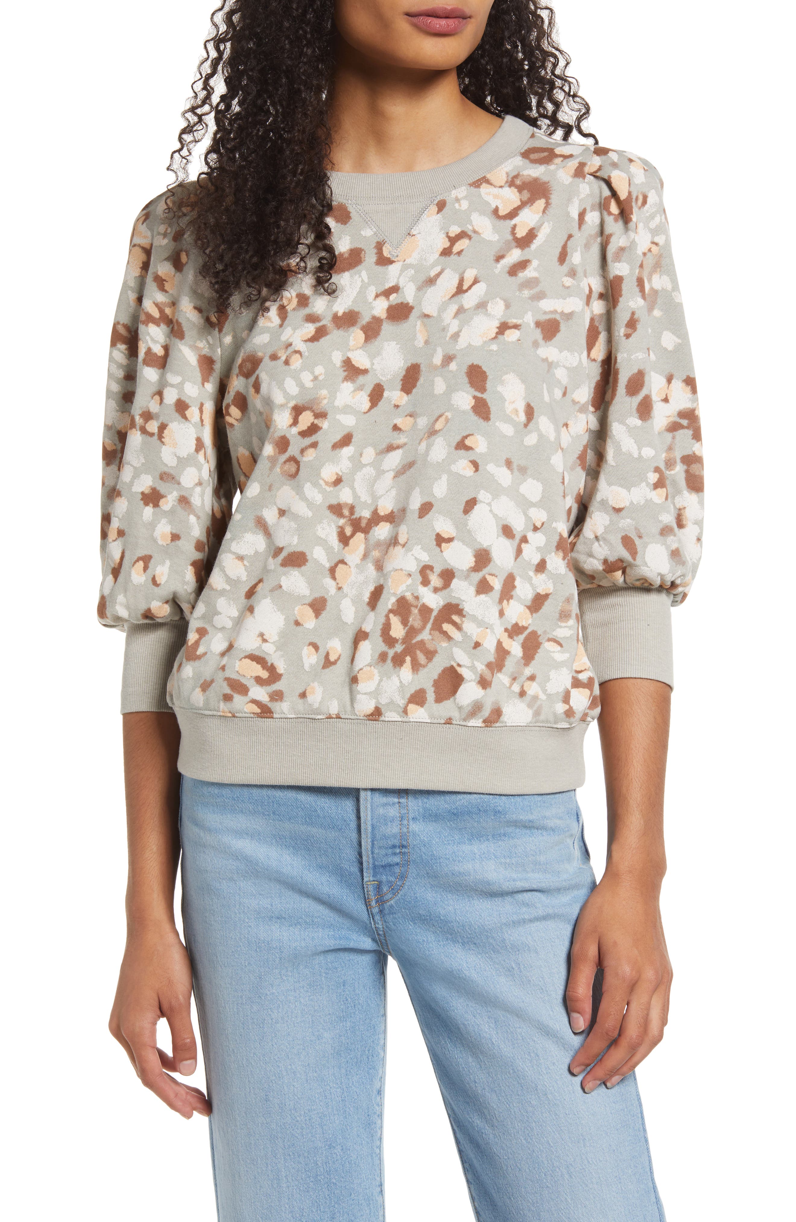 Wit \u0026 Wisdom Balloon Sleeve Crewneck 