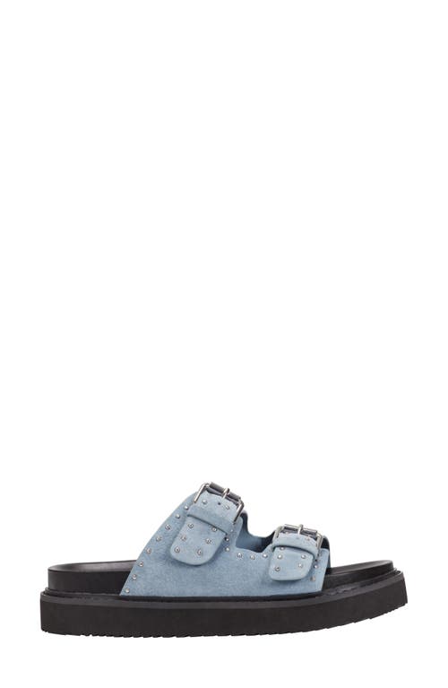 Shop Marc Fisher Ltd Agusta Slide Sandal In Medium Blue