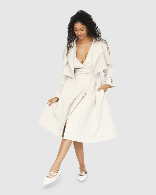Belle & Bloom Miss Independence Midi Dress In Sand