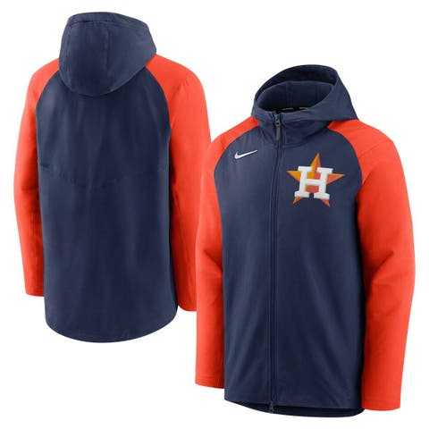 Men's Orange Houston Astros Digital Camo Performance Quarter-Zip Pullover Jacket Size: Medium