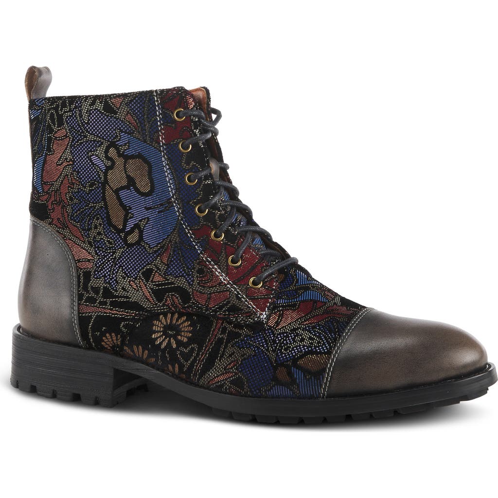 L'artiste By Spring Step Elton Bootie In Grey Multi