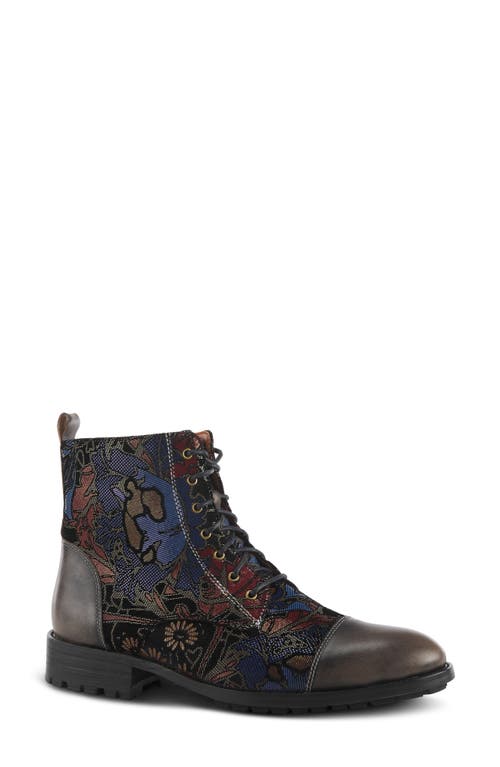 Shop L'artiste By Spring Step Elton Bootie In Grey Multi