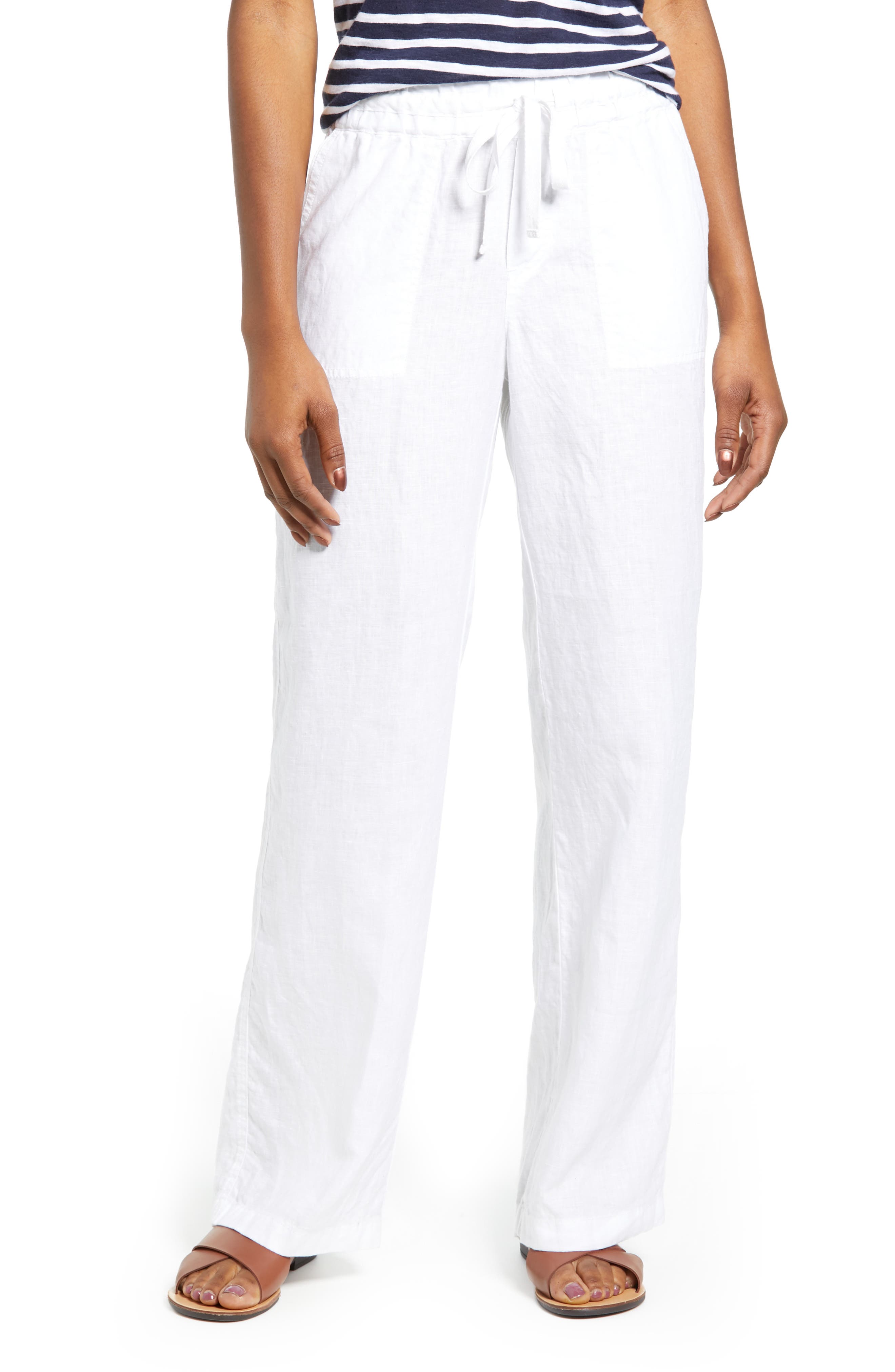 Courreges Cotton Twill baggy Trousers in White Womens Clothing Trousers Slacks and Chinos Wide-leg and palazzo trousers 