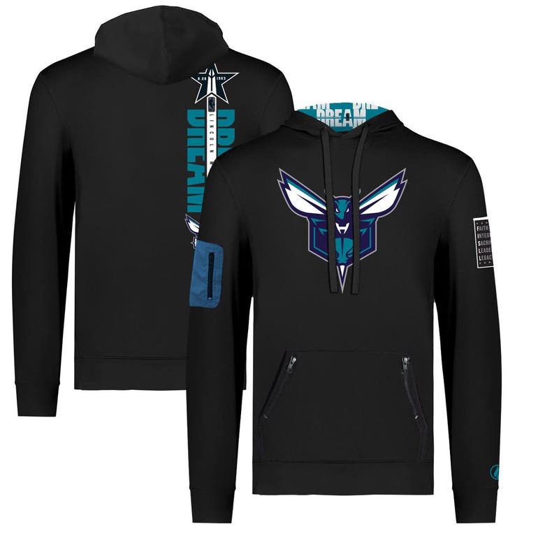 Fisll Unisex  X Black History Collection  Black Charlotte Hornets Pullover Hoodie