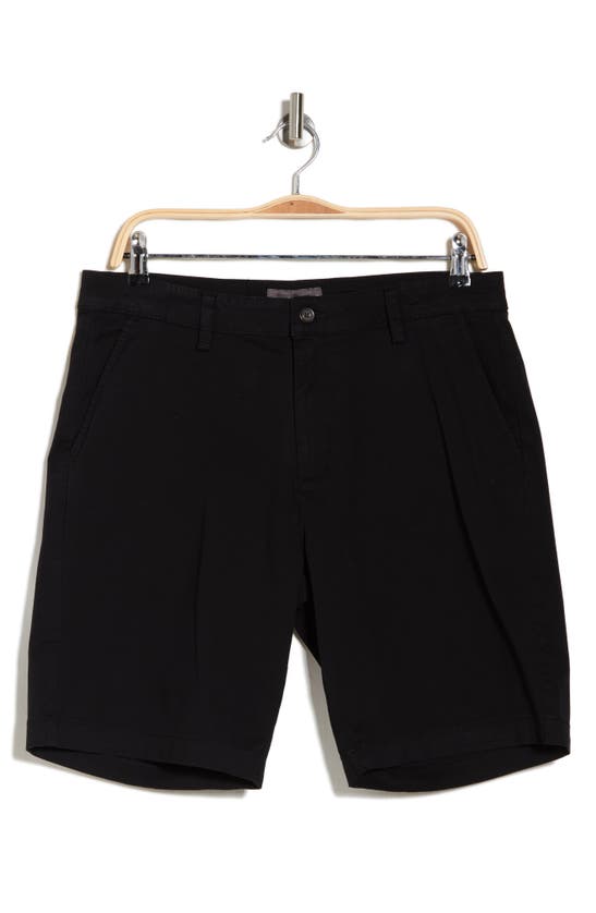 Shop Slate & Stone Stretch Cotton Twill Shorts In Black