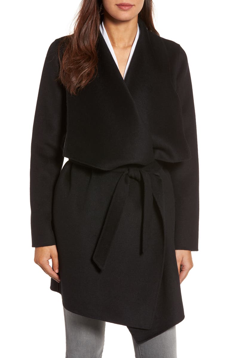 Cole Haan Signature Double Face Wool Blend Wrap Coat | Nordstrom
