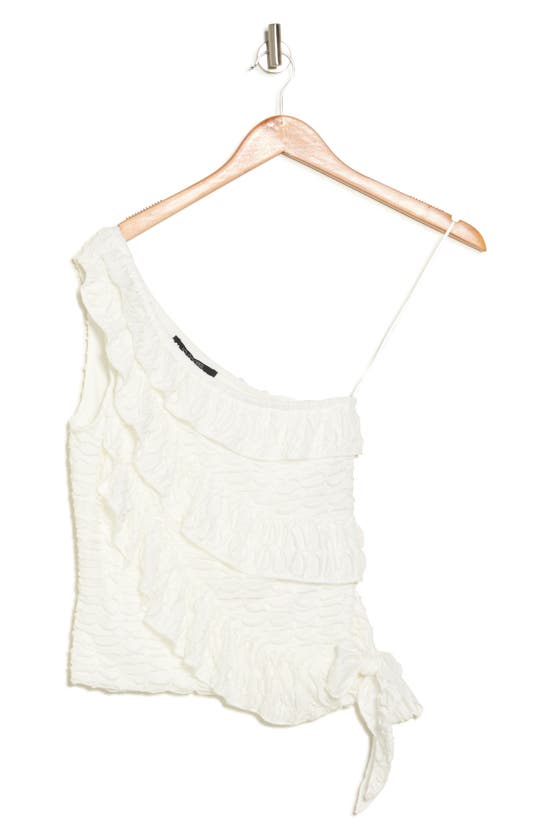 Shop 19 Cooper One-shoulder Knit Top In White