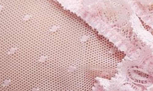 Free People Intimately Fp Heart To Heart Dotted Mesh Bralette In Pink
