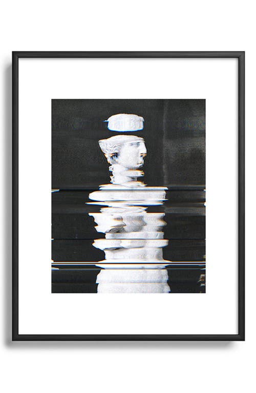 Deny Designs Digitex Triacotine 16 Framed Art Print in Black Tones