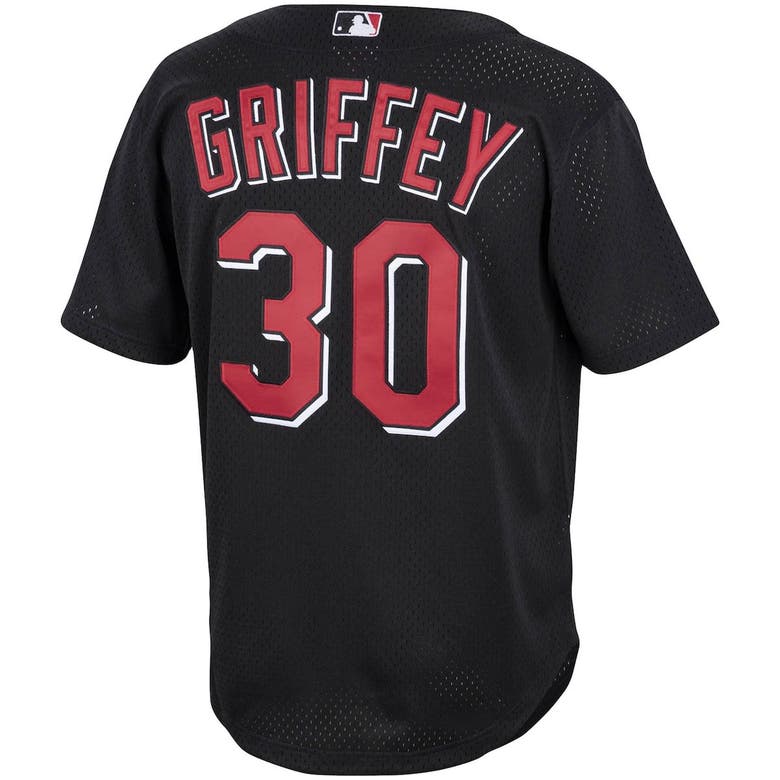 Cincinnati Reds Ken Griffey Jr. Mitchell & Ness Black Cooperstown