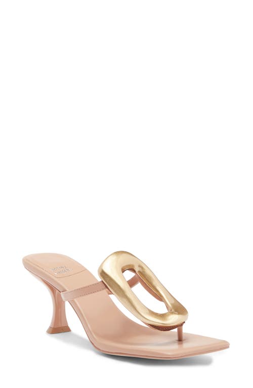 Shop Jeffrey Campbell Linq Up Sandal In Natural Gold