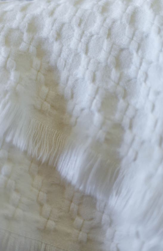 Pom Pom At Home Delphine Throw Blanket In Ivory