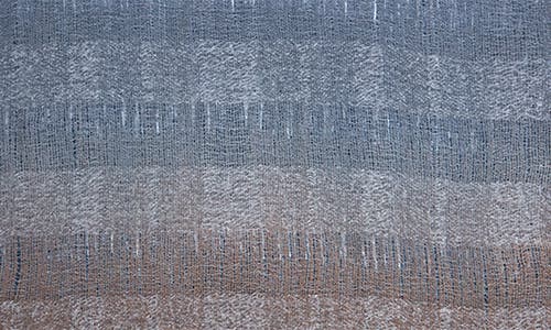 Saachi Gradient Stripe Fringe Scarf In Blue