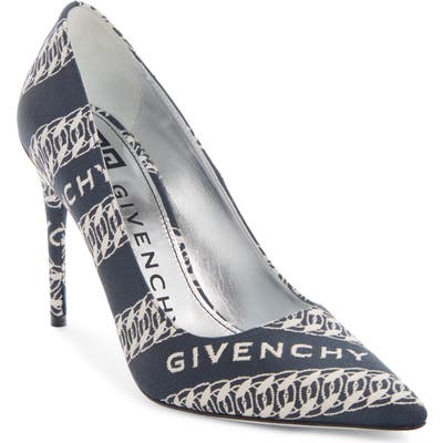 Givenchy Canvas M-Pump, Blue