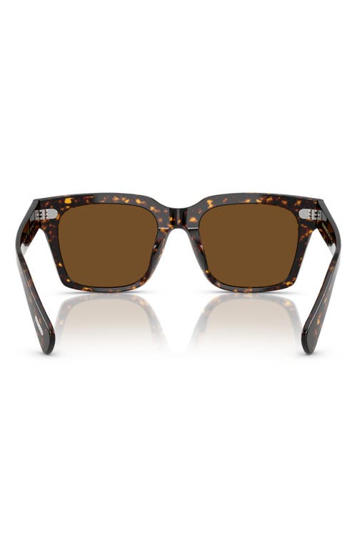 Shop Oliver Peoples 52mm Polarized Pillow Sunglasses In Tortoise