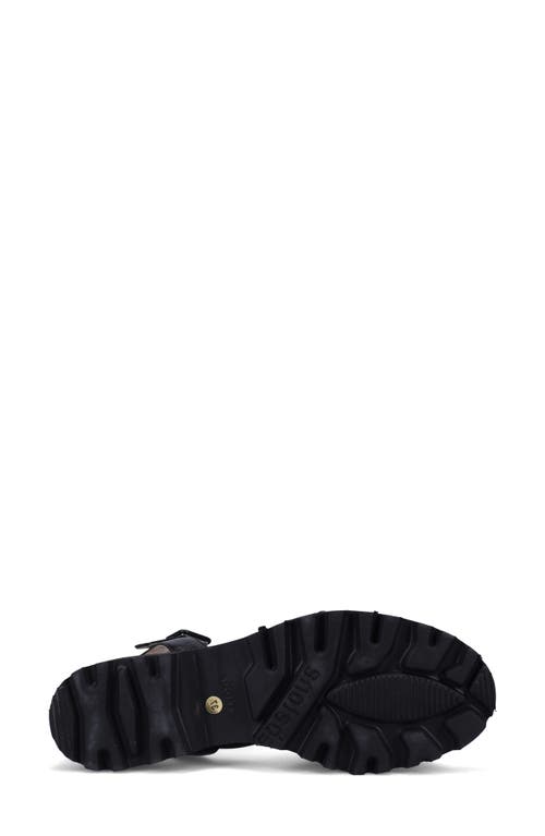 Ron White Cairi Ankle Strap Platform Sandal In Onyx