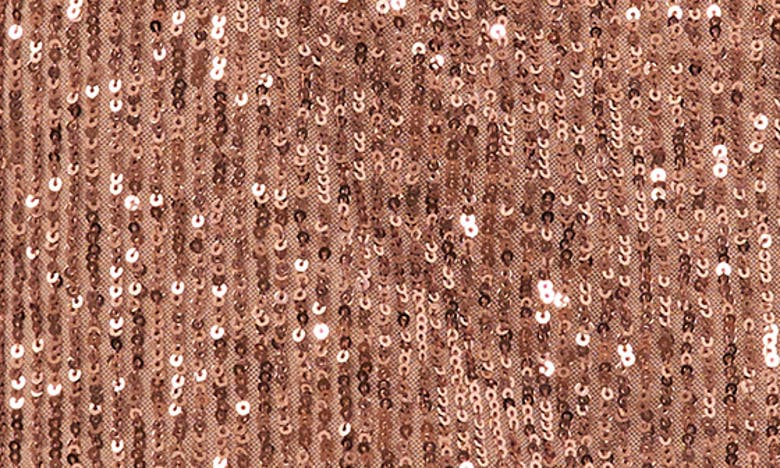 Vince Camuto Sequin Keyhole Neck Blouse In Fox Trot