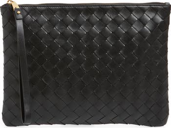 Bottega veneta intrecciato leather pouch online