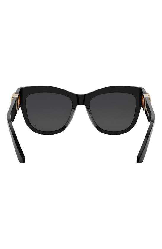 Shop Dior 30montaigne B41 54mm Butterfly Sunglasses In Shiny Black / Smoke
