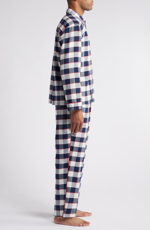 Shop Lunya Check Cotton & Modal Flannel Pajamas In Alpine Plaid