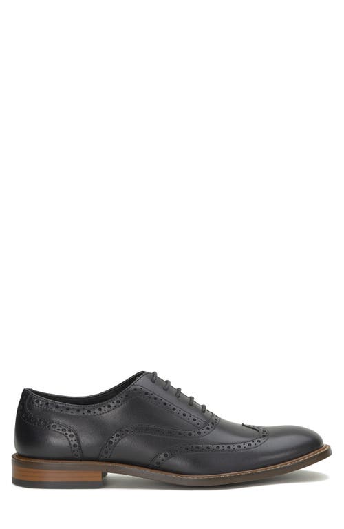 Shop Vince Camuto Lazzarp Leather Oxford Shoe In Black/black