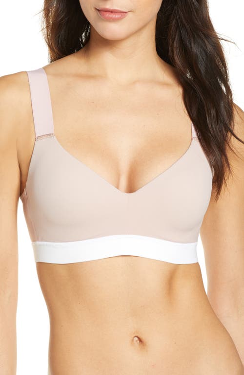 Shop Natori Dynamic Contour Underwire Sports Bra In Rose Beige/warm White