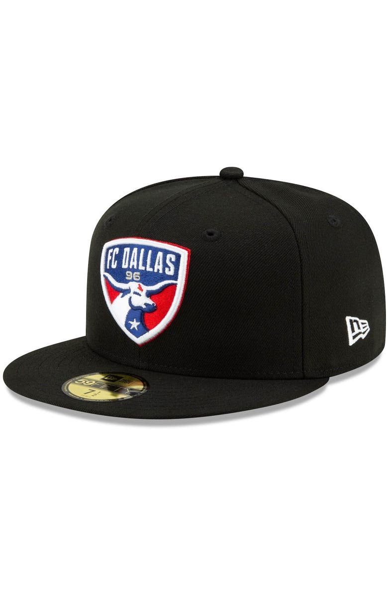 New Era Men's New Era Black FC Dallas Primary Logo 59FIFTY Fitted Hat ...