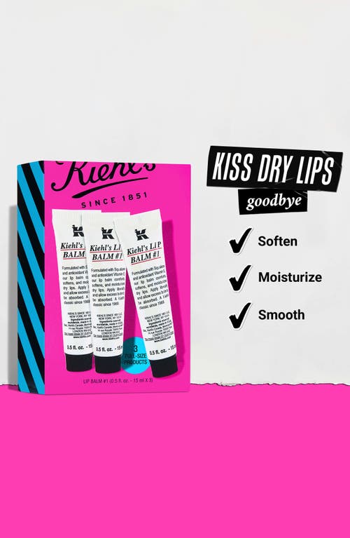 Shop Kiehl's Since 1851 Kiehl's Lip Balm #1 Trio Set $44 Value In No Color