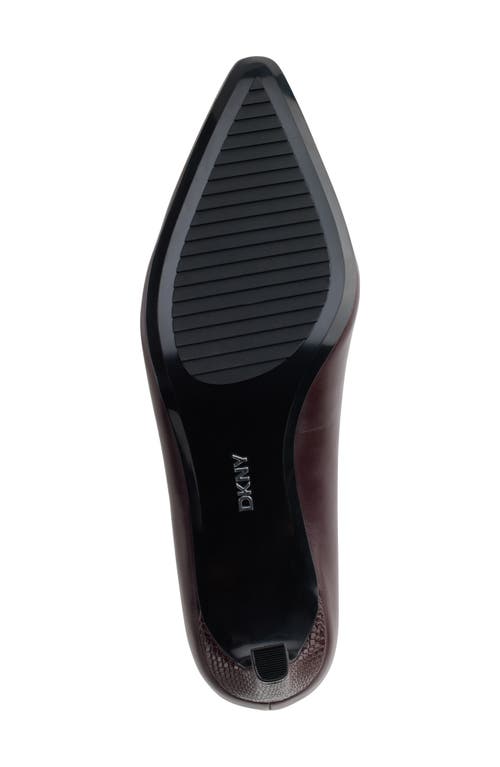 Dkny Charlie Pump In Dark Cherry