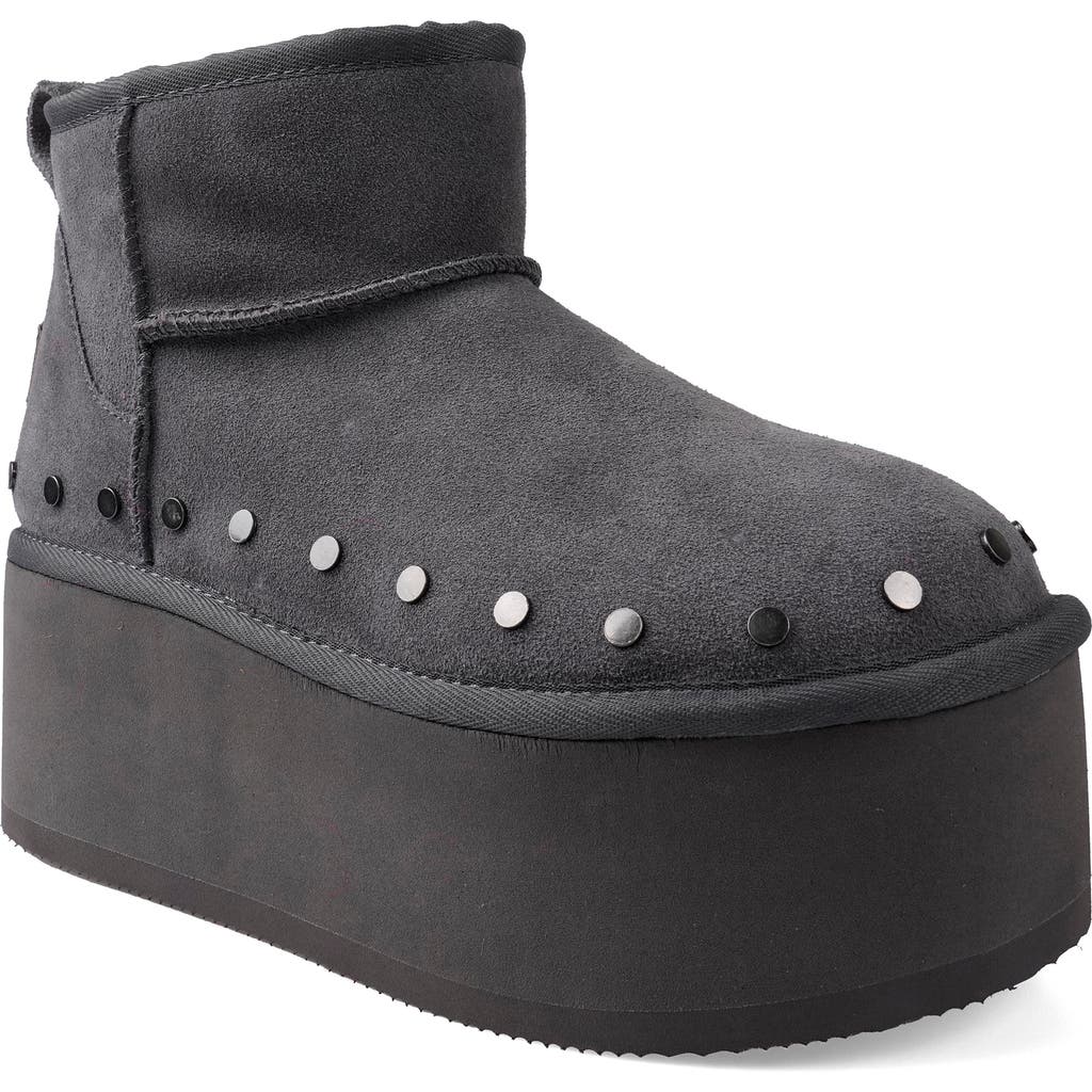 CANDIES CANDIE'S SHYE FAUX FUR PLATFORM BOOTIE