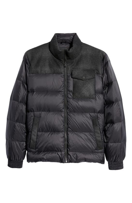 PENDLETON GRIZZLY WOOL & NYLON 650-FILL POWER DOWN PUFFER COAT