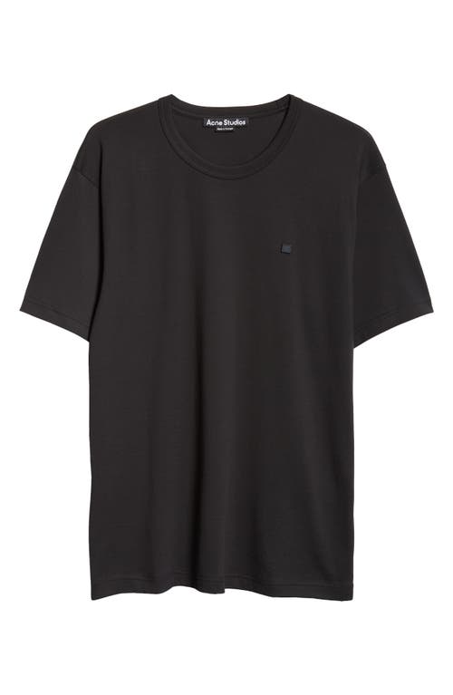 Acne Studios Nash Face Patch T-shirt In Black