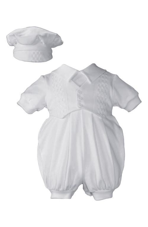 Little Things Mean a Lot Romper & Hat Set White at Nordstrom