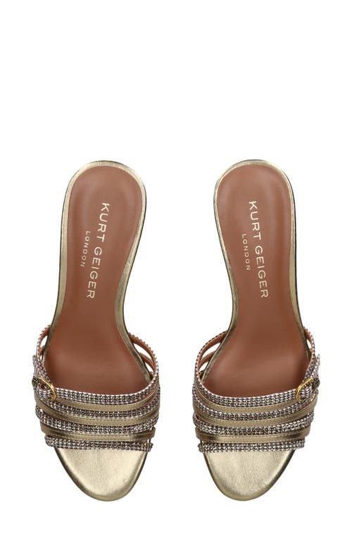 Kurt Geiger Pierra Wedge Slide Sandal In Dark Beige