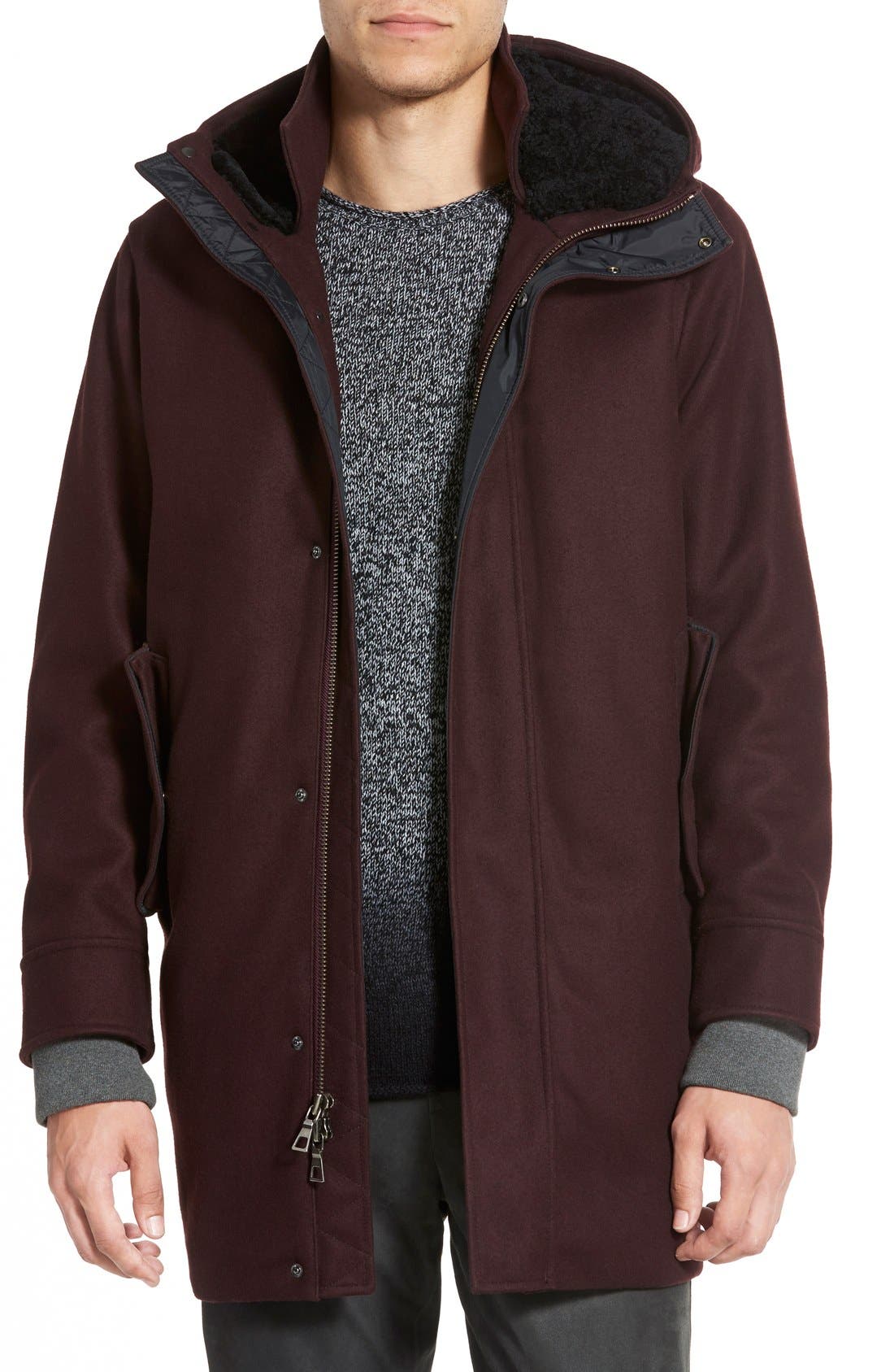 Vince Hooded Longline Jacket Nordstrom
