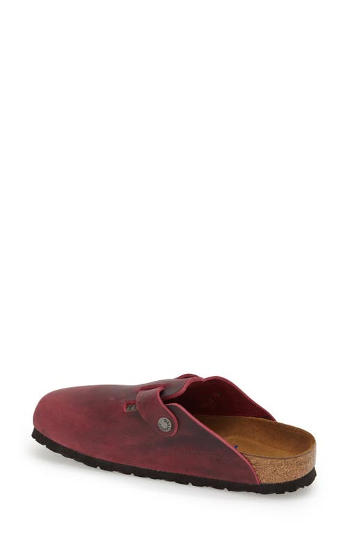 Birkenstock Boston Soft Footbed Clog In Faded Purple