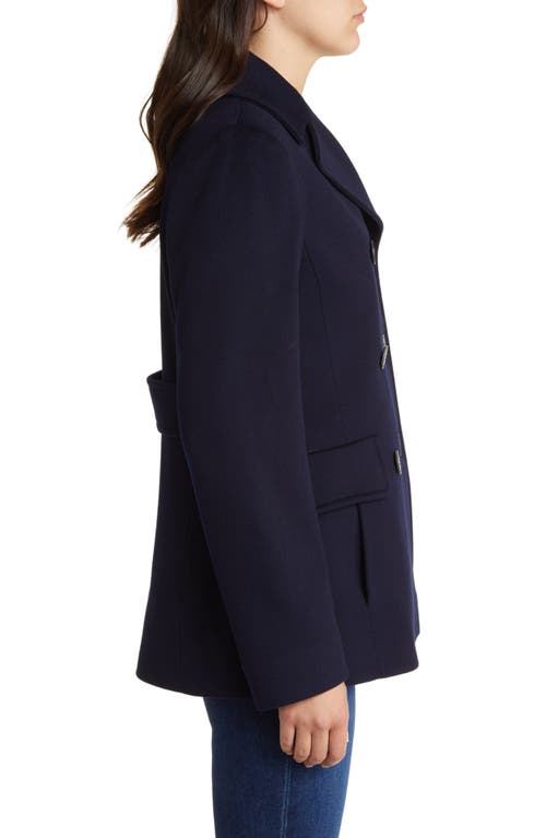 Shop Fleurette Ali Wool Peacoat In Midnight