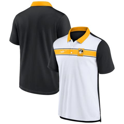 Nike Men's Pittsburgh Steelers Rewind White/Gold Polo