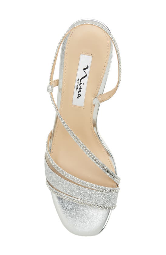 Nina Abbi Slingback Sandal In Silver