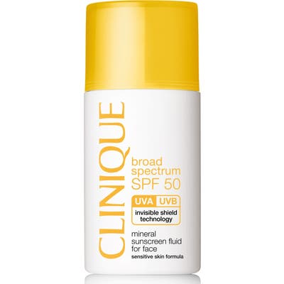 Clinique Broad Spectrum Spf 50 Mineral Sunscreen Fluid For Face