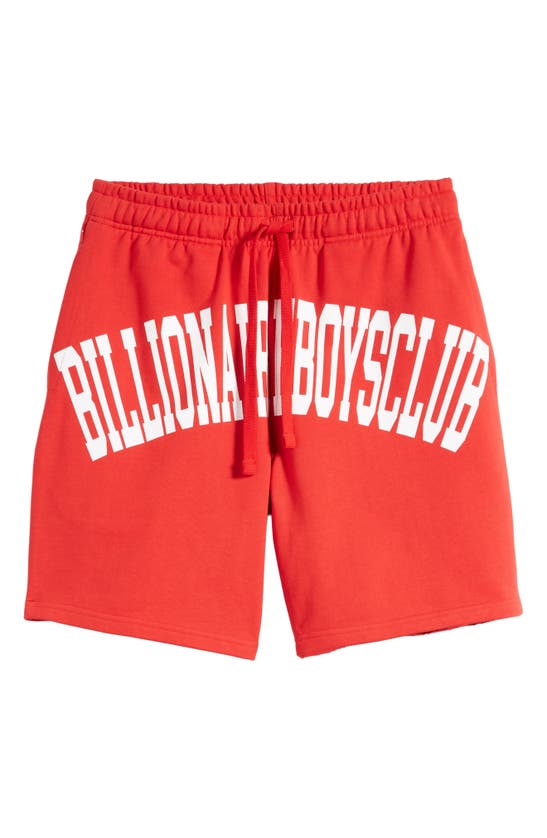 Shop Billionaire Boys Club Drawstring Trail Shorts In Poppy Red