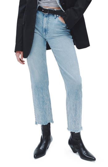 Rag & Bone Harlow Mid-rise Straight Jeans In Betty