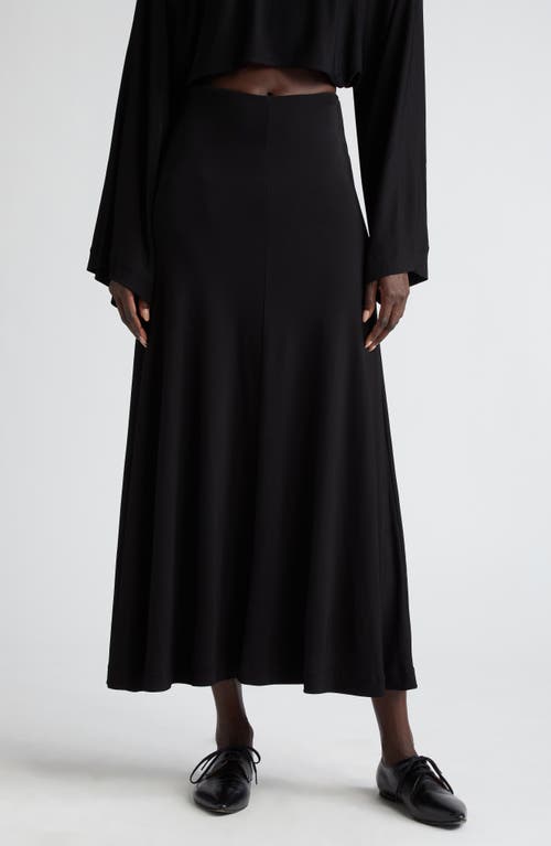 Movere Jersey Midi Skirt in Black