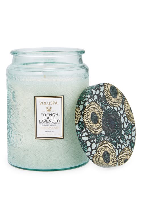 Voluspa Large French Cade & Lavender Candle in French Cade Lavender at Nordstrom, Size 18 Oz