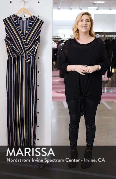 chelsea28 faux wrap jumpsuit