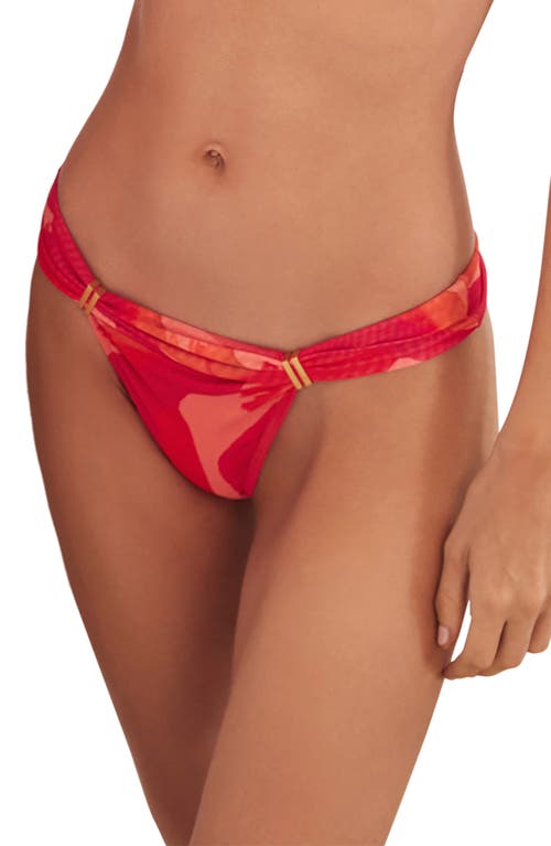ViX Swimwear Rambla Bia Tube Bikini Bottoms Red Multi at Nordstrom,