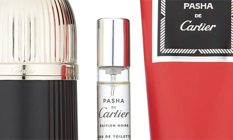 CARTIER PASHA DE CARTIER ÉDITION NOIRE EAU DE TOILETTE 3-PIECE GIFT SET $143 VALUE 