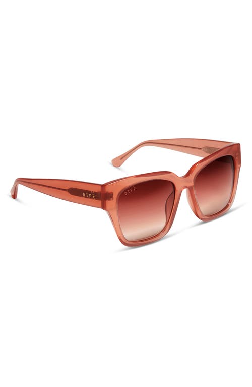 DIFF DIFF BELLA 54MM GRADIENT SQUARE SUNGLASSES 